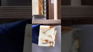 Making of Sunny Lime essential oil handmade soap bars.