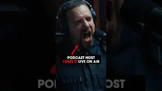 Podcast host loses it live on air!