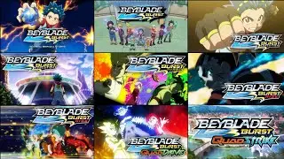 [4K] BEYBLADE BURST - All English Opening Themes & Side Songs