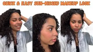 QUICK & EASY SUN-KISSED MAKEUP LOOK USING FENTY BEAUTY, RARE BEAUTY, E.L.F. & MORE 💄💋