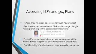 IEP 504 Training Preston