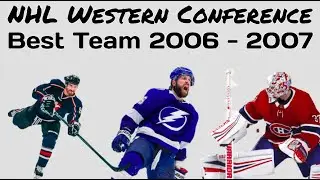 Data Race: 2006-2007 NHL Western Conference Regular Season Wins
