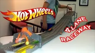 Hot wheels 4 lane raceway