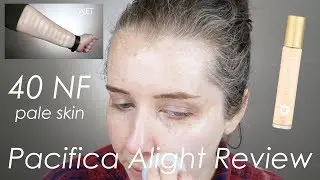 Pacifica Alight Foundation in 40 NF Demo Swatches Wear Test | Late 30s | paleandfreckled