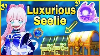 This Seelie Gives you 1 Luxurious Chest and 2 Precious chest Inazuma 2.1 ( Watatsumi Island )