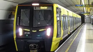 Passenger trains At Moorfield Station. Merseyrail Wirral Lines