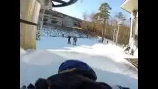 Cooper skis with Therapeutic Adventures