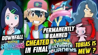 Ash Cheated in Finals | Ash Greninja Banned in Anime ? Tobias is Mew 😳 | Pokemon Horizon Downfall 📉