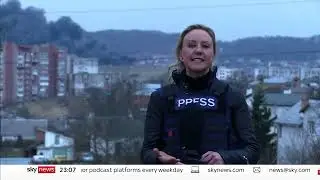 Ukraine War   Lviv under attack from Russian missiles
