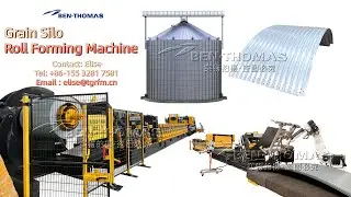 Steel silo corrugated sheet forming equipment / Grain bin corrugated side wall production line