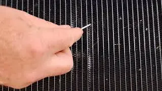 old school radiator fin repair