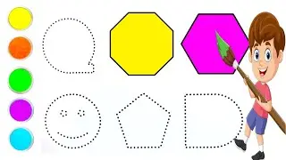 Shapes Song draw for kids | Learn 2D Shapes Song draw For Kids | Shapes name color for Toddlers Kids