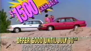 1991 Ford Tempo & Mercury Topaz Commercial