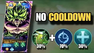WHEN GLOBAL BELERICK ABUSE THIS NEW COOLDOWN EMBLEM AND BUILD IN SOLO RANKED GAME!! (please try)