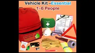 Vehicle Emergency Kit Essential, 1-6 ppl, Survival Kit & Safety Australia, Kit Video 7 of 17 Oct2023