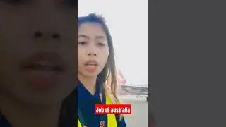 job australia cabin cleaner aircraft  - evi stmj vlog di luar negeri