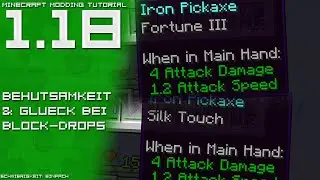 Behutsamkeit & Gl&uuml;ck bei Block-Drops | Minecraft Modding Tutorial [1.18 | DE/GER]
