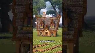 Как построить крышу в стиле фэнтези #minecraft #minecraftbuilds #minecraftbuild