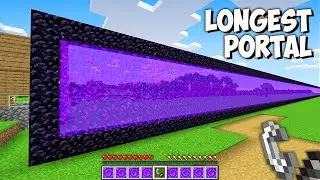 I found THE LONGEST NETHER PORTAL in Minecraft! Where does THE BIGGEST SECRET PORTAL leads?