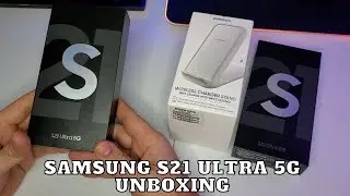 Samsung s21 ultra & wireless fast charger unboxing