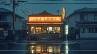 Midnight Japan Rain ☔ Cozy Ramen Shop | Relaxing Live Stream