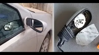 Fiat Punto  Reemplazo del espejo retrovisor y  Reemplazo del vidrio del retrovisor lateral