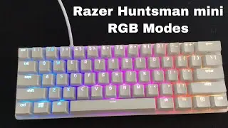 Razer Huntsman mini RGB modes (Mercury White)
