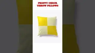PREPPY CHECKERED PATTERN THROW PILLOW  #christmas #pillowcase #pillowcover #homedecor
