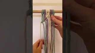 Diamond Front and Back Macrame Knot Pattern (Part 1) #macrametutorial