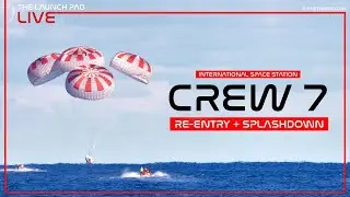REPLAY! SpaceX Crew 7 ReEntry & Splashdown
