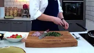 Alaska Polllock with chorizo and tomato recipe by Peter Sidwell