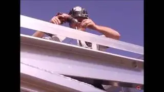 American Outback Steel Buildings   Step 18 Install Base, Rake Angle and FlyBracing HD, 720p