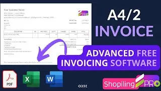 Half page of A4 size invoice template | Best Accounting Software demo