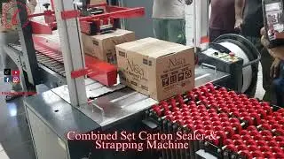 Combined set Carton sealer and Strapping Machine