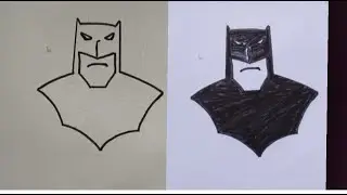 How To Draw Batman 🦇🦇#drawing #howtodraw #batman #draw #sketch #dc #art
