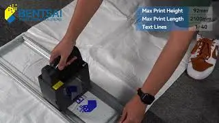 Bentsai B85 4 inches TIJ handheld inkjet printer with woven printing