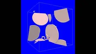 A snake vs sheets on a 3D Gray-Scott model