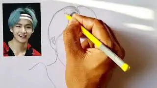 BTS V Kim Taehyung pencil drawing // BTS army
