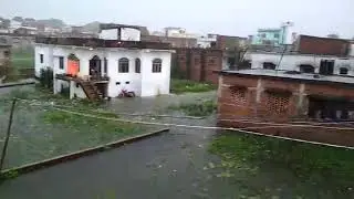 Motihari Moti jheel water level was instantly increased by Flash Flood