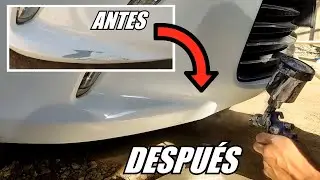 COMO REPARAR RASP&Oacute;N EN FACIA O DEFENSA DE TU AUTO | Reparando pintura