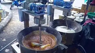 Amazing Candy Mochi Making By Machine in a Festival - Thailand Street Food