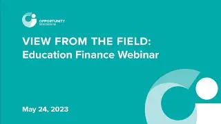 Education Finance Webinar: Gender Equality in Education