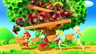 【マリオパーティ スーパースターズ】ミニゲーム 水着コスチューム対決ロゼッタ vs ヨッシー vs マリオ vs ピーチ(マスター難易度CPU)