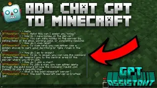 Add CHAT GPT to Minecraft! GPT Assistant Plugin Tutorial