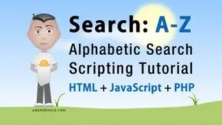 Alphabetic Search First Letter A-Z Script Tutorial PHP MySQL JavaScript HTML