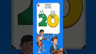 Backward counting from 20 to 1 #learning #staylittlechannel #kindergarten #backwardcounting