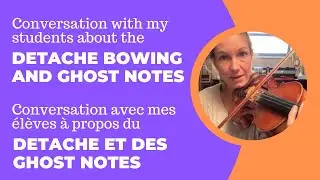 Detache bowing and ghost notes for jazz violin