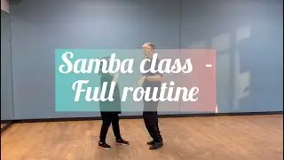 Samba class routine #ballroomdance #samba #dancer #dancestyle #dancer