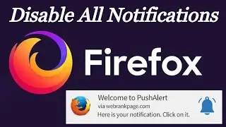 Disable All Notifications on Mozilla Firefox || In Windows 10|11 PC|Laptop