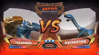 Epic battle of Talarurus x2 vs Oviraptor x5 #pong1977 